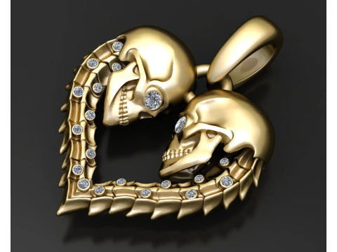 HEART PENDANT 3D Print Model