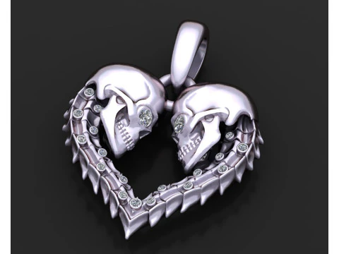 HEART PENDANT 3D Print Model