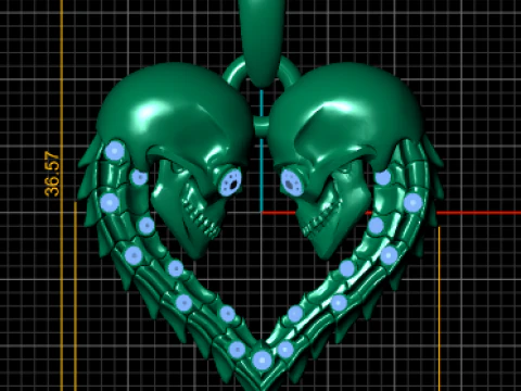 HEART PENDANT 3D Print Model