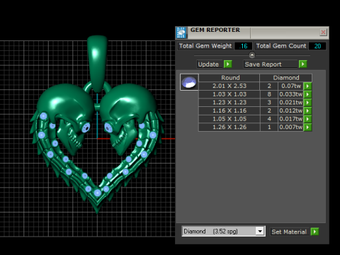 HEART PENDANT Model Cetak 3D