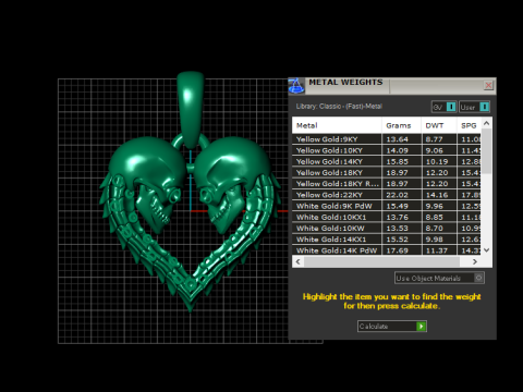 HEART PENDANT Model Cetak 3D