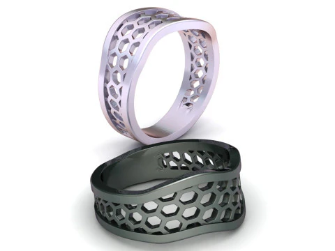 3D GOLD RING 3D Print Model