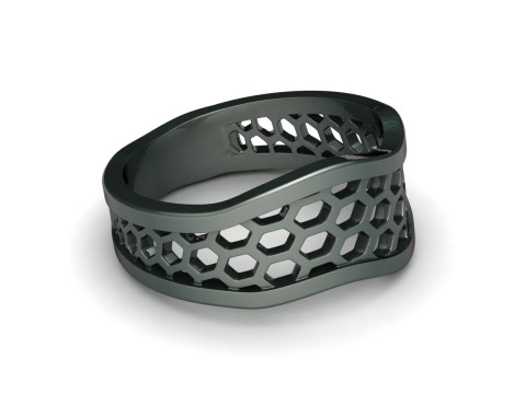 3D GOLD RING Modello di stampa 3D