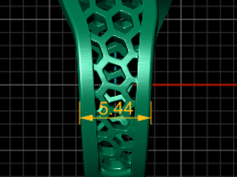 3D GOLD RING 3D Print Model