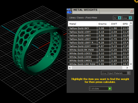 3D GOLD RING Modello di stampa 3D