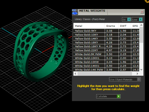 3D GOLD RING 3D Print Model