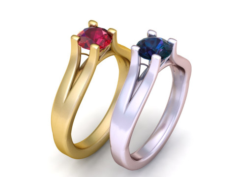 GOLD DIAMOUND RING 3D Print Model
