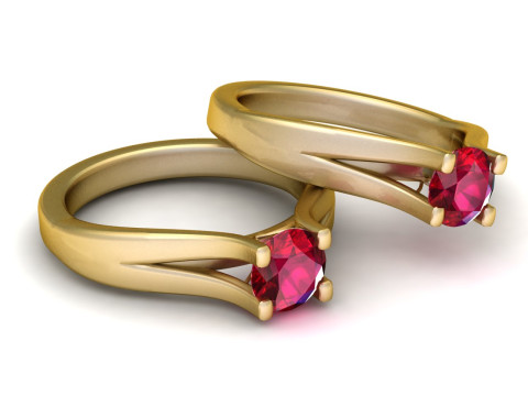 GOLD DIAMOUND RING 3D Принт Модель
