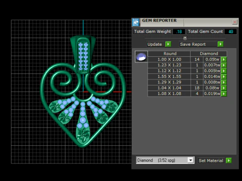 HEART PENDANT 3D Print Model