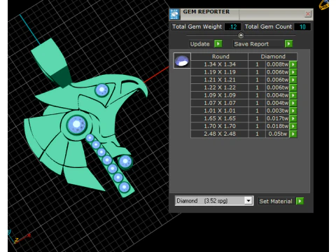 EAGLE FACES GOLD PENDANT 3D Print Model