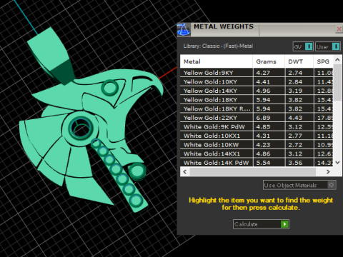 KARTAL YÜZLÜ ALTIN ​​KOLYE 3D Baskı Modeli