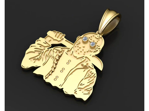 DANGER BOY PENDANT 3D Print Model