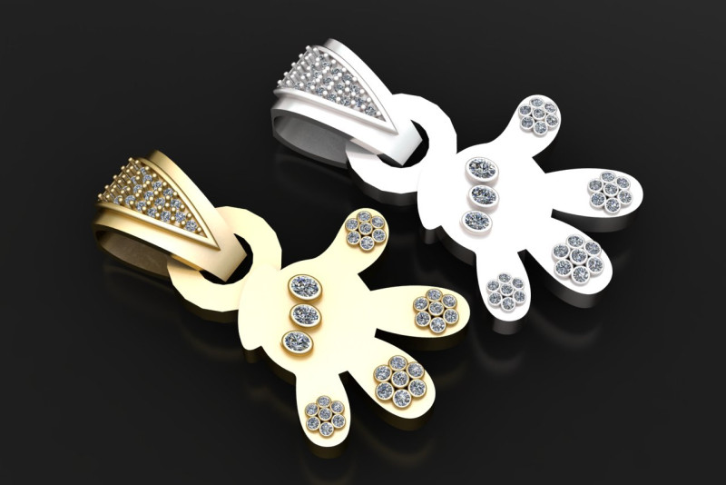 HEND PENDANT 3D Print Model .c4d .max .obj .3ds .fbx .stl .blend