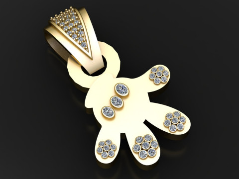 HEND PENDANT 3D Print Model