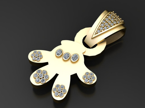 HEND PENDANT 3D Print Model