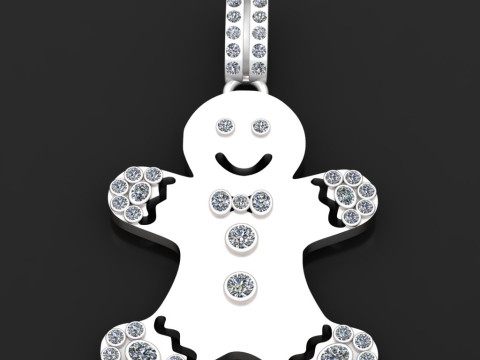 3D GOLD BEAR PENDANT Modèles 3D en vedette