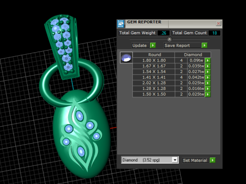 3D Gold Pendant printable model Modèles 3D en vedette