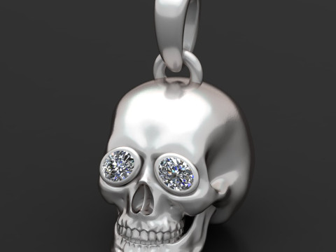 SKULL FACES PENDANT 3D 打印模型
