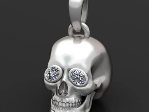 SKULL FACES PENDANT 3D Print Model