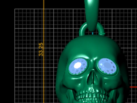 SKULL FACES PENDANT 3D Print Model