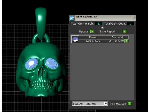 SKULL FACES PENDANT 3D Print Model