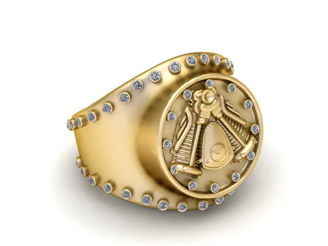 3D GOLD RING 3D Print Model