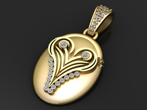 3D GOLD PENDANT Modello di stampa 3D