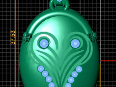 3D GOLD PENDANT Modello di stampa 3D