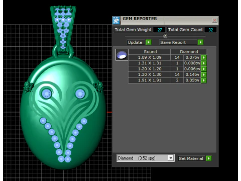 3D GOLD PENDANT 3D Print Model