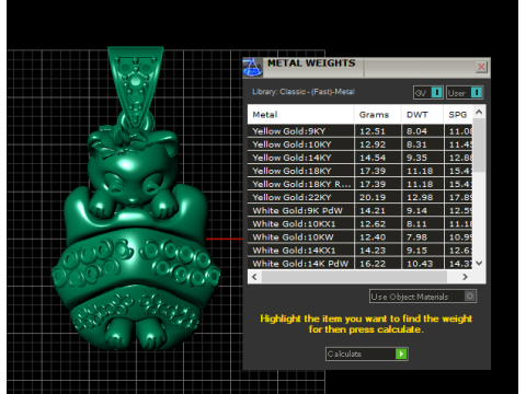 3D GOLD PENDANT 3D Print Model