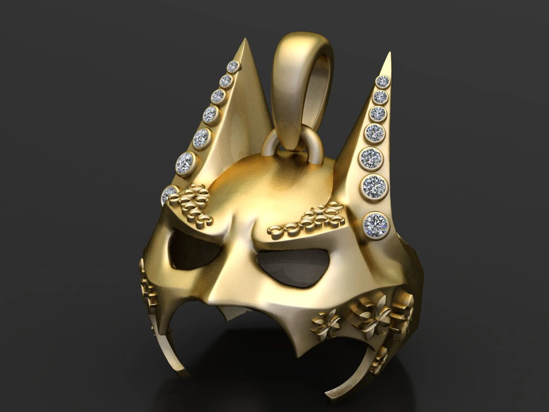 FACES PENDANT 3D Print Model .c4d .max .obj .3ds .fbx .stl .blend 