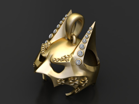 FACES PENDANT Model do druku 3D