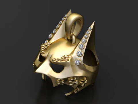 FACES PENDANT 3D Print Model