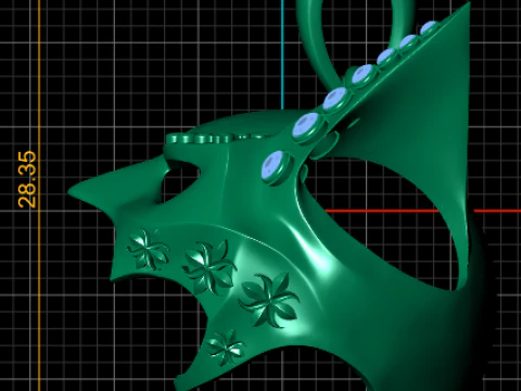 FACES PENDANT 3D Print Model