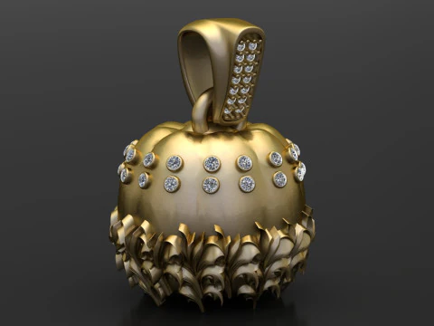 GOLD FRIUT PENDANT 3D Print Model