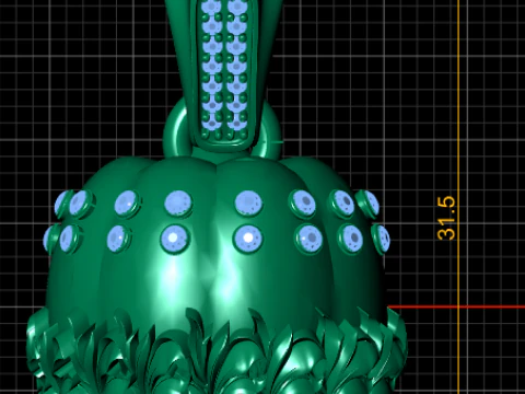 GOLD FRIUT PENDANT 3D Print Model