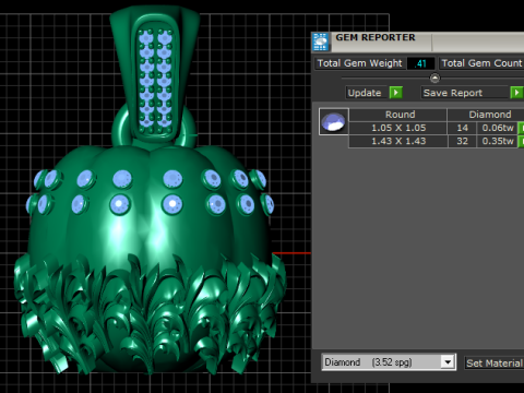 GOLD FRIUT PENDANT 3D Принт Модель