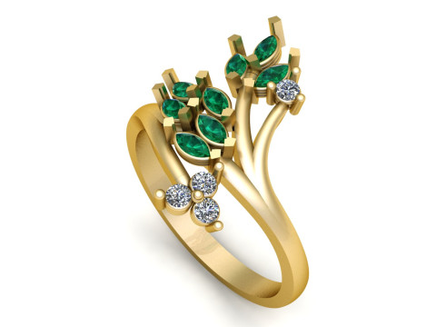 3D GOLD RING 3D Принт Модель
