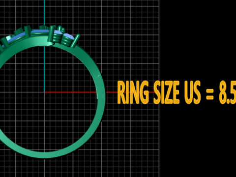3D GOLD RING 3D Принт Модель