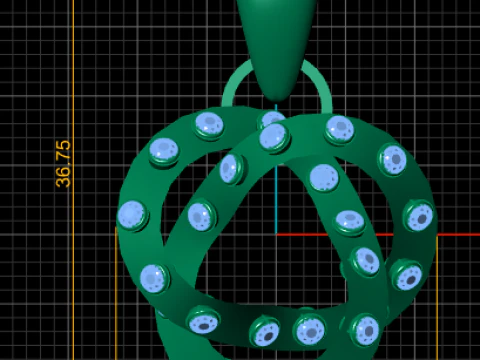 3D GOLD PENDANT 3D Print Model