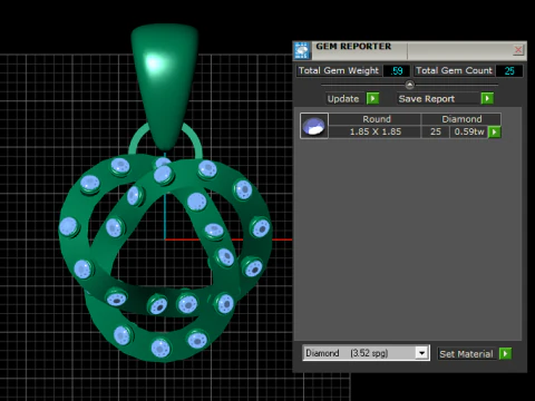 3D GOLD PENDANT 3D Print Model