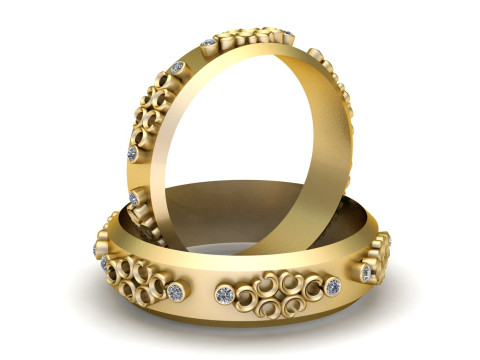 3D GOLD BRACLET PENDANT 3D प्रिंट मॉडल