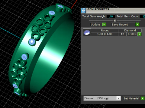 3D GOLD BRACLET PENDANT 3D Print Model