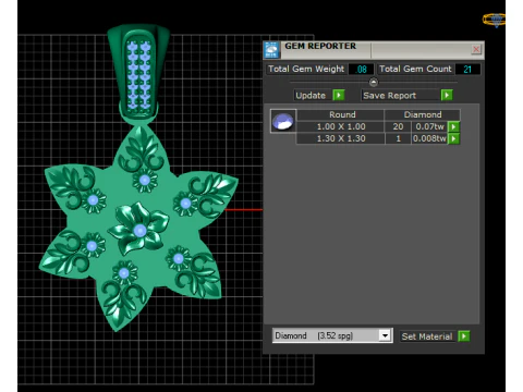 FLOWER PENDANT 3D Print Model