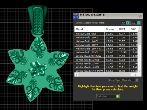 FLOWER PENDANT 3D 打印模型
