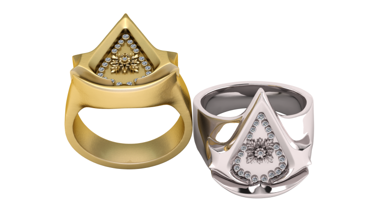 3D GOLD RING 3Dプリントモデル .c4d .max .obj .3ds .fbx .stl .blend