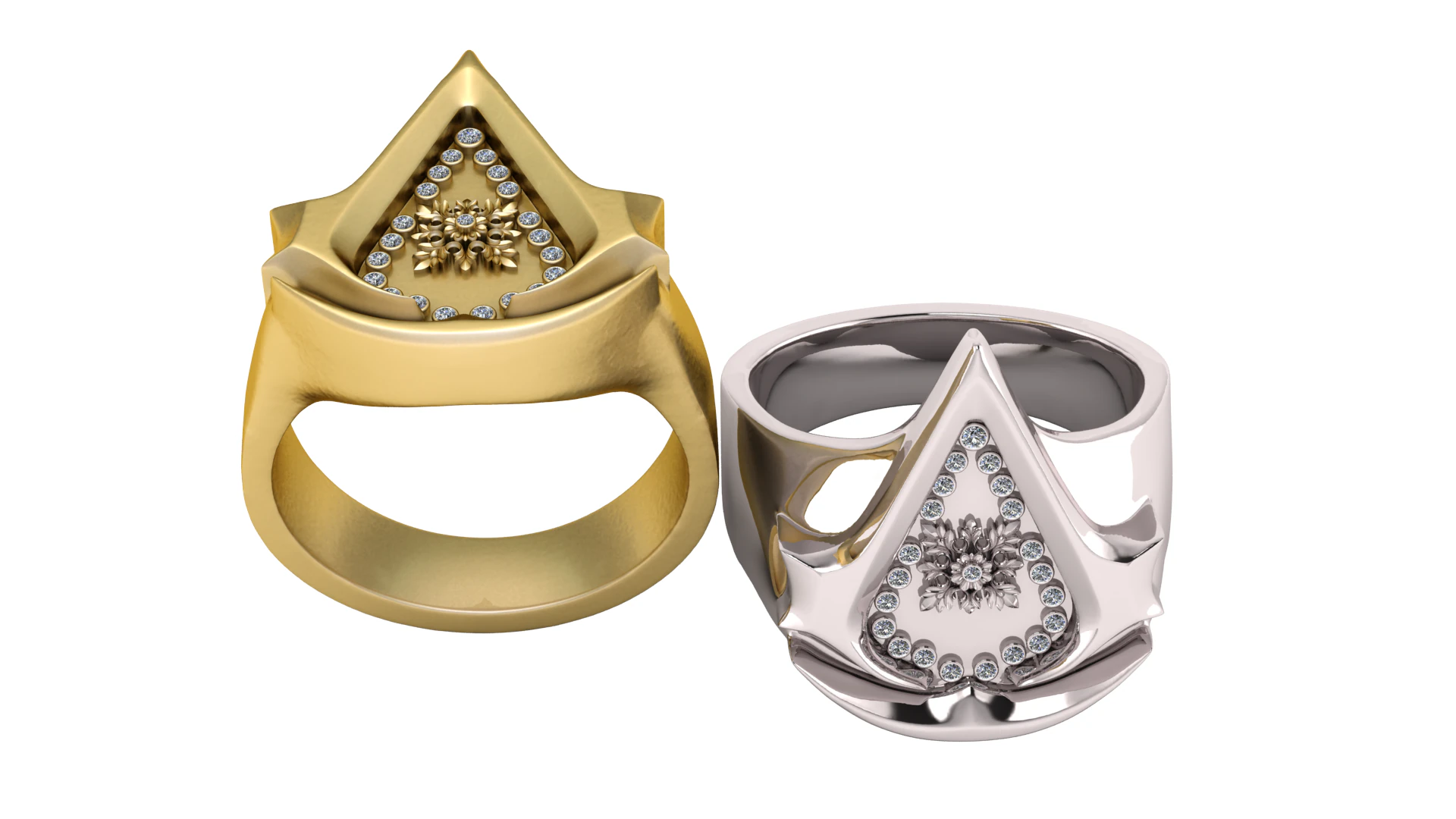 3D GOLD RING 3D Print Model .c4d .max .obj .3ds .fbx .stl .blend 