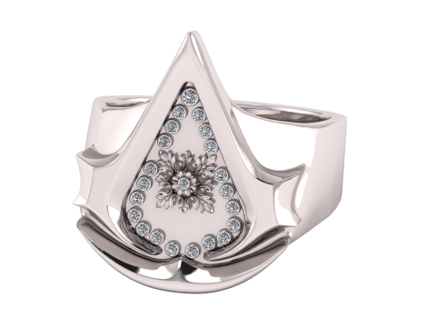 3D GOLD RING 3Dプリントモデル