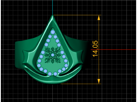3D GOLD RING 3Dプリントモデル