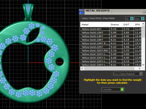 ROUND APPLE LOGO PENDANT 3D Print Model